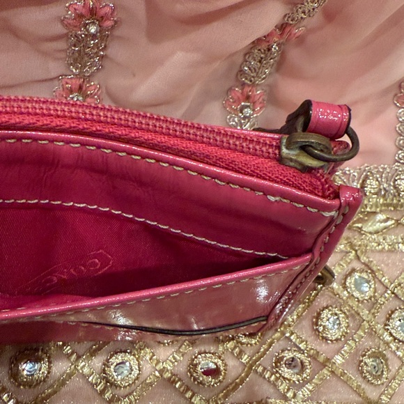 Coach Pink Leather Women's Wallet - Picture 7 of 11